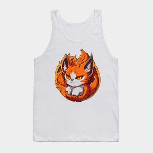 Fire Elemental Cat Tank Top